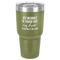 Aunt Quotes and Sayings 30 oz Stainless Steel Ringneck Tumbler - Olive - Front