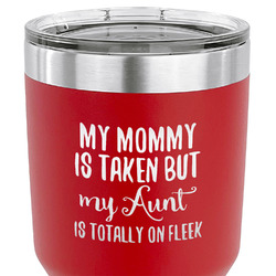 Aunt Quotes and Sayings 30 oz Stainless Steel Tumbler - Red - Double Sided