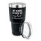 Aunt Quotes and Sayings 30 oz Stainless Steel Ringneck Tumblers - Black - LID OFF
