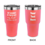 Aunt Quotes and Sayings 30 oz Stainless Steel Tumbler - Coral - Double Sided
