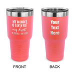 Aunt Quotes and Sayings 30 oz Stainless Steel Tumbler - Coral - Double Sided