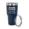 Aunt Quotes and Sayings 30 oz Stainless Steel Ringneck Tumblers - Navy - LID OFF