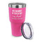 Aunt Quotes and Sayings 30 oz Stainless Steel Ringneck Tumblers - Pink - LID OFF