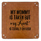 Aunt Quotes and Sayings 9" x 9" Leatherette Snap Up Tray - APPROVAL (FLAT)