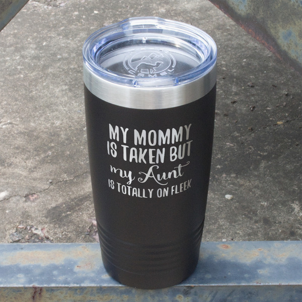 Aunt Quotes and Sayings Black Polar Camel Tumbler - 20oz - Angled