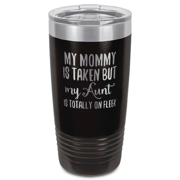 Aunt Quotes and Sayings Black Polar Camel Tumbler - 20oz - Front