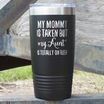 Aunt Quotes and Sayings 20 oz Stainless Steel Tumbler - Black - Single Sided