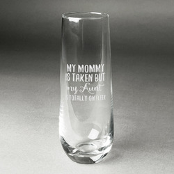 Aunt Quotes and Sayings Champagne Flute - Stemless Engraved