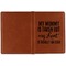 Aunt Quotes and Sayings Cognac Leather Passport Holder Outside Single Sided - Apvl