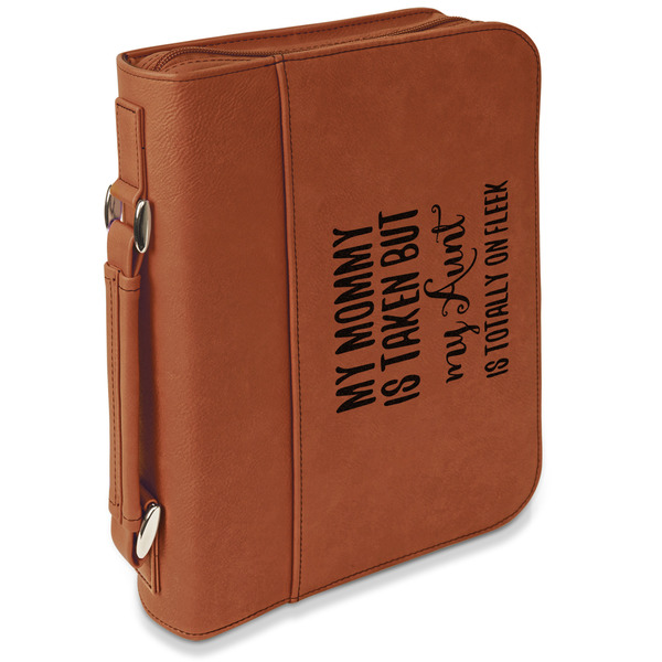 Custom Aunt Quotes and Sayings Leatherette Bible Cover with Handle & Zipper - Small - Double Sided