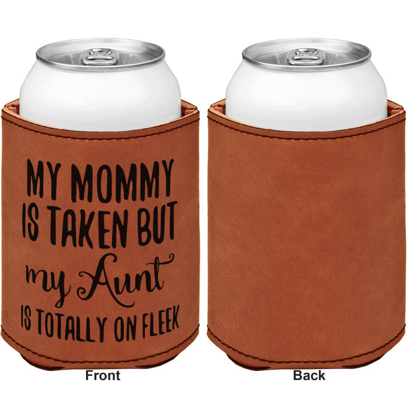 Aunt Quotes and Sayings Cognac Leatherette Can Sleeve - Single Sided Front and Back