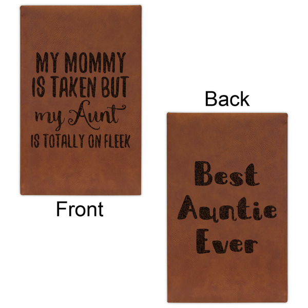 Aunt Quotes and Sayings Cognac Leatherette Journal - Double Sided - Apvl