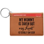 Aunt Quotes and Sayings Leatherette Keychain ID Holder