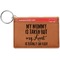 Aunt Quotes and Sayings Cognac Leatherette Keychain ID Holders - Front Credit Card