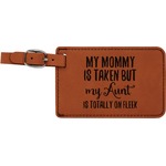Aunt Quotes and Sayings Leatherette Luggage Tag