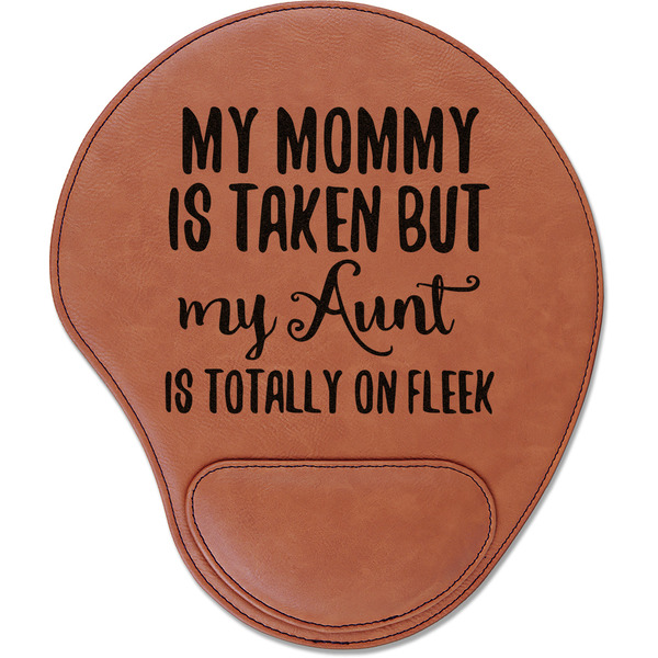 Custom Aunt Quotes and Sayings Leatherette Mouse Pad with Wrist Support