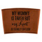 Aunt Quotes and Sayings Cognac Leatherette Mug Sleeve - Flat