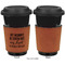 Aunt Quotes and Sayings Cognac Leatherette Mug Sleeve - Single Sided Apvl