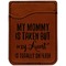 Aunt Quotes and Sayings Cognac Leatherette Phone Wallet close up