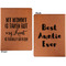Aunt Quotes and Sayings Cognac Leatherette Portfolios with Notepad - Large - Double Sided - Apvl