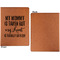 Aunt Quotes and Sayings Cognac Leatherette Portfolios with Notepad - Large - Single Sided - Apvl
