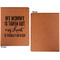 Aunt Quotes and Sayings Cognac Leatherette Portfolios with Notepad - Small - Single Sided- Apvl