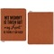 Aunt Quotes and Sayings Cognac Leatherette Zipper Portfolios with Notepad - Single Sided - Apvl