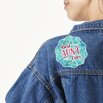 Aunt Quotes and Sayings Twill Iron On Patch - Custom Shape