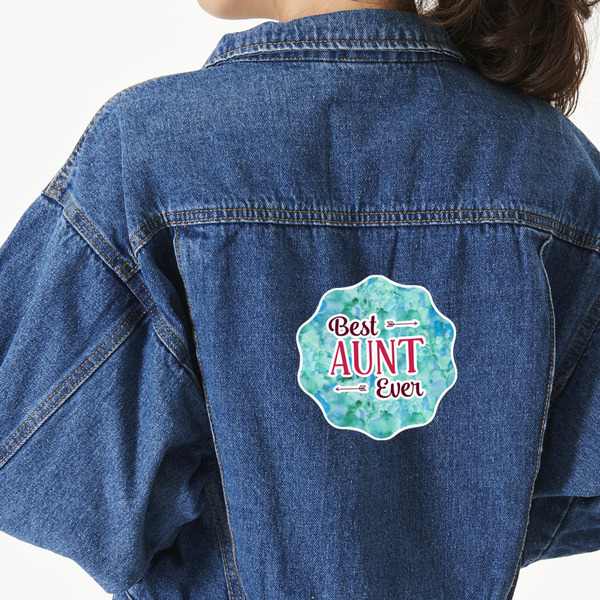 Custom Aunt Quotes and Sayings Twill Iron On Patch - Custom Shape - X-Large