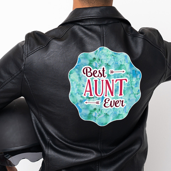 Aunt Quotes and Sayings Custom Shape Iron On Patches - XXXL APPROVAL single