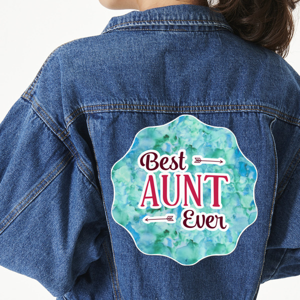 Custom Aunt Quotes and Sayings Twill Iron On Patch - Custom Shape - 3XL