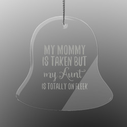 Aunt Quotes and Sayings Engraved Glass Ornament - Bell