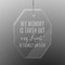 Aunt Quotes and Sayings Engraved Glass Ornaments - Octagon