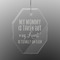 Aunt Quotes and Sayings Engraved Glass Ornament - Octagon