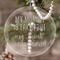 Aunt Quotes and Sayings Engraved Glass Ornaments - Round-Main Parent