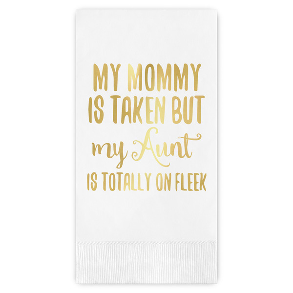 Custom Aunt Quotes and Sayings Guest Napkins - Foil Stamped