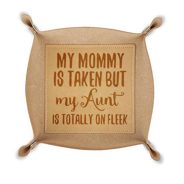 Custom Aunt Quotes and Sayings Genuine Leather Dice Tray