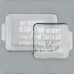 Aunt Quotes and Sayings Set of Glass Baking & Cake Dish - 13in x 9in & 8in x 8in