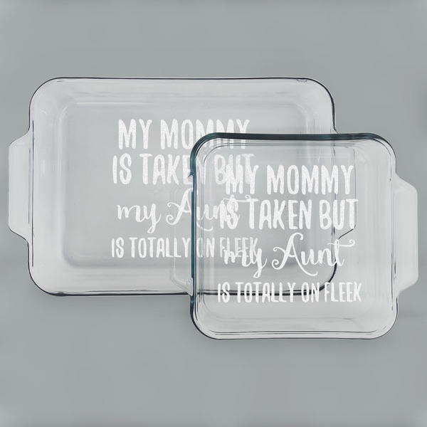 Aunt Quotes and Sayings Glass Baking Dish Set - MAIN (set)