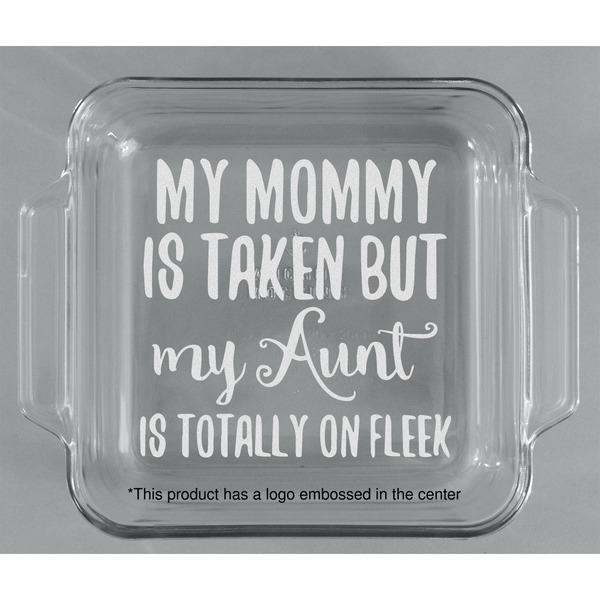 Aunt Quotes and Sayings Glass Cake Dish - APPROVAL (8x8)