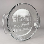 Aunt Quotes and Sayings Glass Pie Dish - 9.5in Round