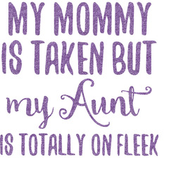 Aunt Quotes and Sayings Glitter Sticker Decal - Custom Sized (Personalized)