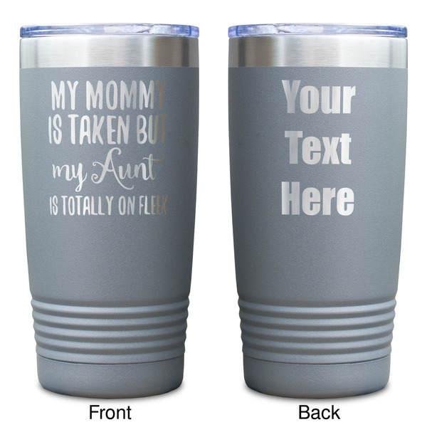 Aunt Quotes and Sayings Gray Polar Camel Tumbler - 20oz - Double Sided - Approval