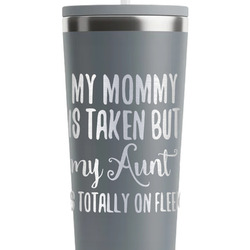 Aunt Quotes and Sayings RTIC Everyday Tumbler with Straw - 28oz - Grey - Single-Sided