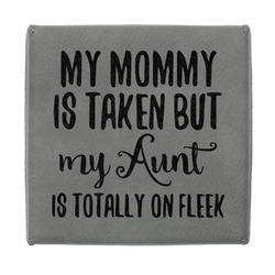 Aunt Quotes and Sayings Jewelry Gift Box - Engraved Leather Lid