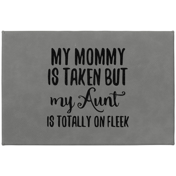 Aunt Quotes and Sayings Large Engraved Gift Box with Leather Lid - Approval