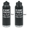 Aunt Quotes and Sayings Laser Engraved Water Bottles - Front & Back Engraving - Front & Back View