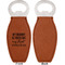 Aunt Quotes and Sayings Leather Bar Bottle Opener - Front and Back (single sided)