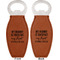 Aunt Quotes and Sayings Leather Bar Bottle Opener - Front and Back