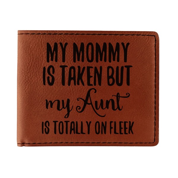 Custom Aunt Quotes and Sayings Leatherette Bifold Wallet - Single Sided